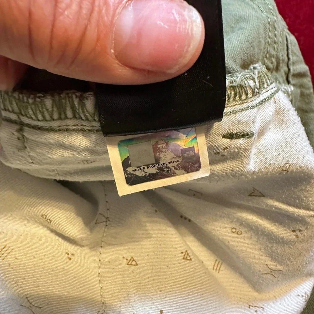 The North Face Mens 38 Regular Olive Green‎ Khaki Outdoor Hiking Stretch Pants